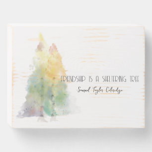 Friendship Gift Wood Block Wooden Box Sign