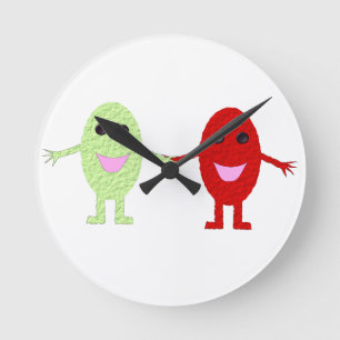 Friendship Grapes Wall Clock