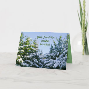 Friendship Gratefulness, Pretty Nature Scene Card