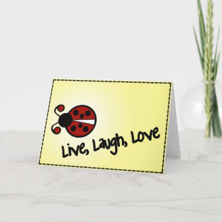Friendship Greeting Card | Live, Laugh Love