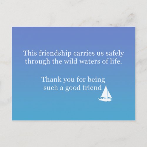 Friendship Greeting Card To Say Thank you