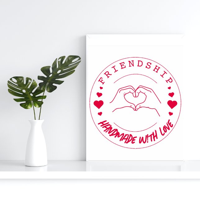 Friendship Handmade with Love Craft Stamp– Self-inking Stamp (Creator Uploaded)