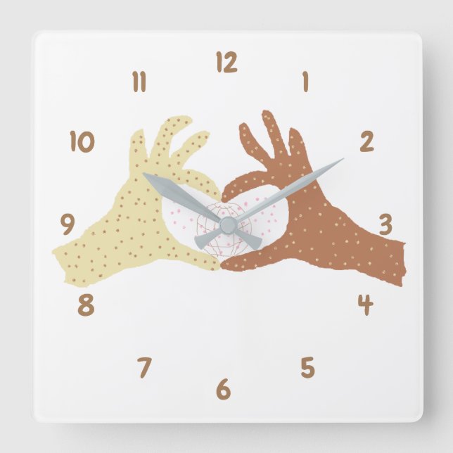 Friendship Hands Clock Make The World Better Place (Front)