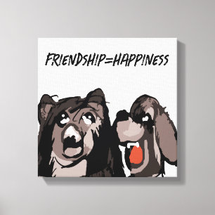 Friendship Happiness Canvas Print