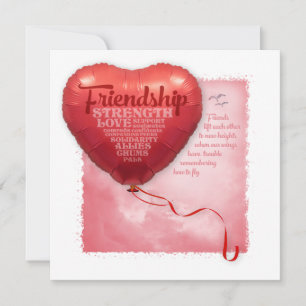 Friendship Heart Balloon Card