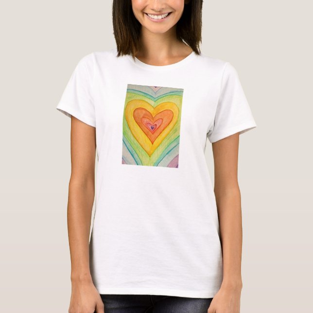 Friendship Hearts Rainbow Customized Love Shirts (Front)