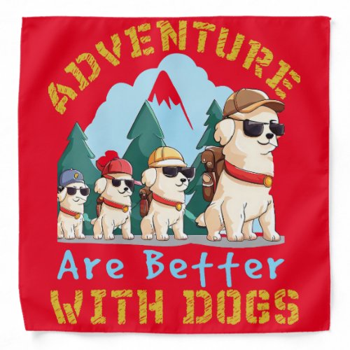 Friendship Hiking Mountains Adeventure with Dogs Bandana