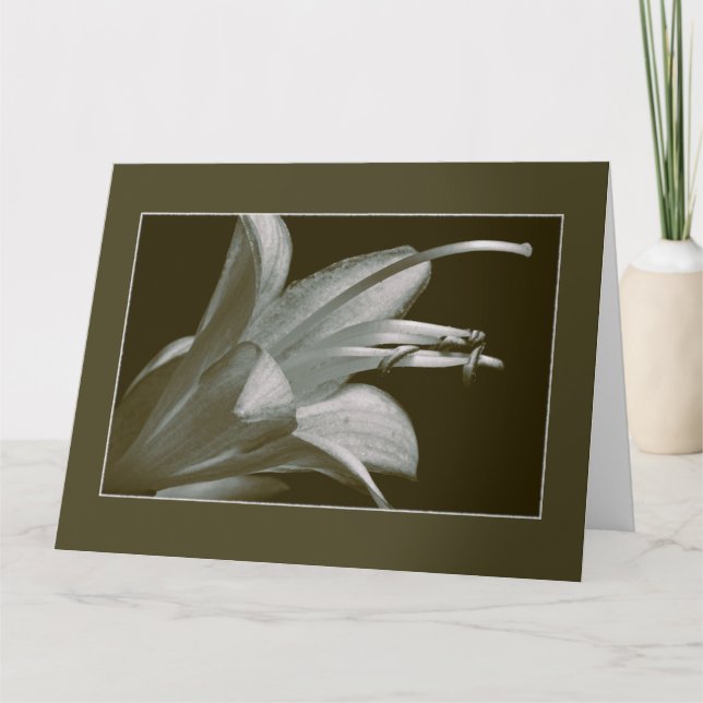 Friendship in Vintage Framed Greeting Card (Front)