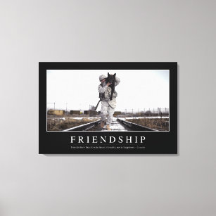 Friendship: Inspirational Quote Canvas Print