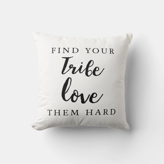 friendship inspirational quote love them hard throw pillow (Front)