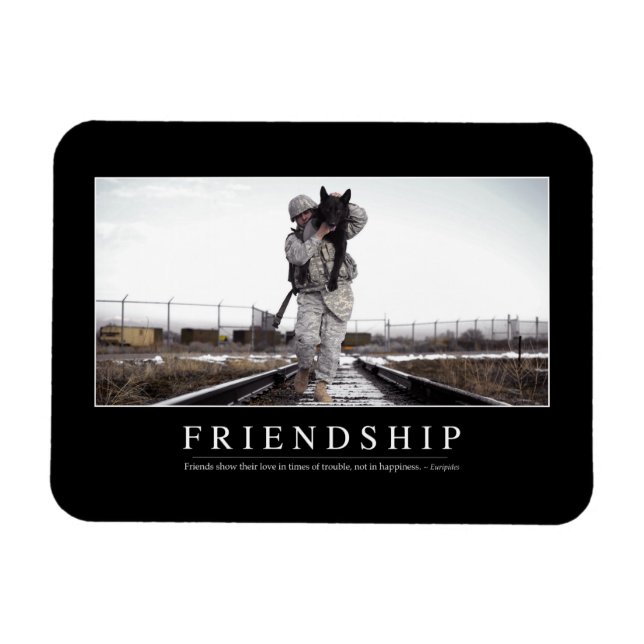 Friendship: Inspirational Quote Magnet (Horizontal)