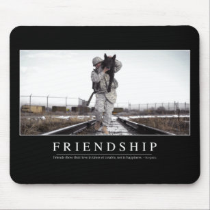 Friendship: Inspirational Quote Mouse Pad