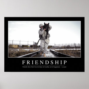 Friendship: Inspirational Quote Poster