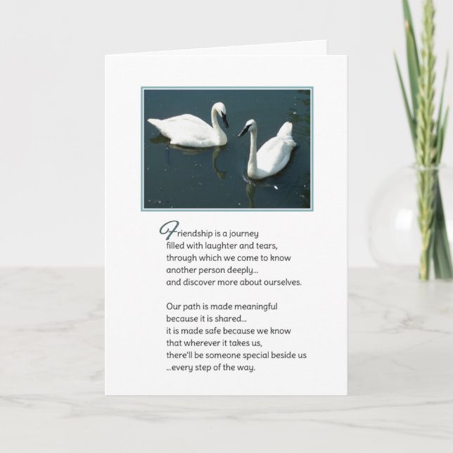 Friendship is a Journey... Card (Front)