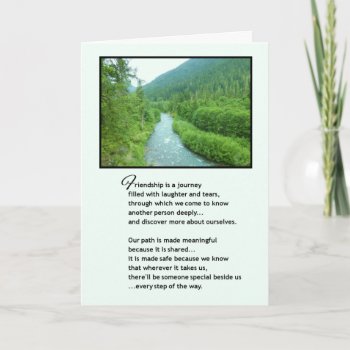 Friendship Is A Journey... Card by inFinnite at Zazzle