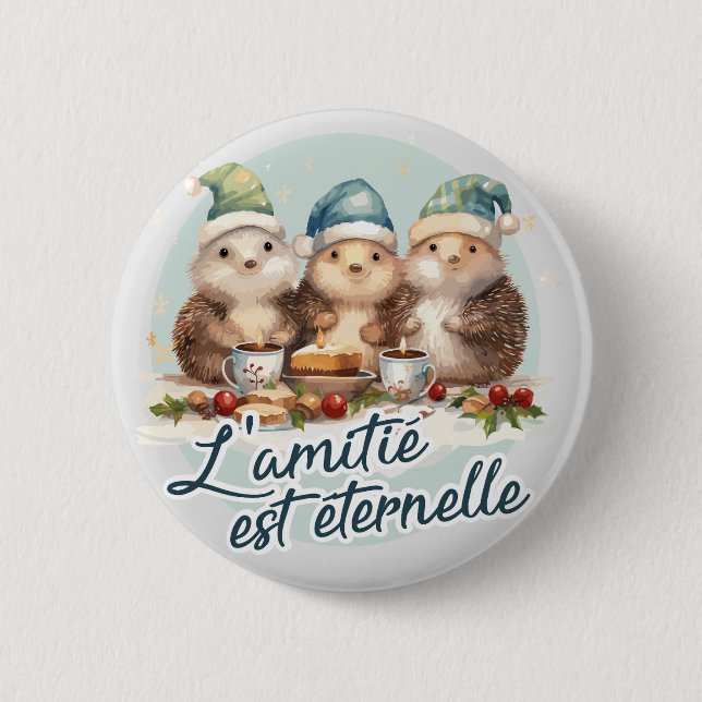 Friendship is eternal button (Front)
