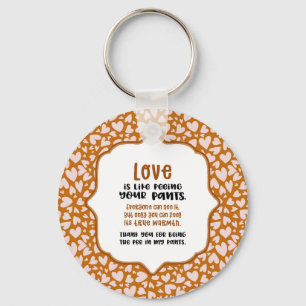 Friendship is Like Peeing Your Pants Valentine Fun Keychain