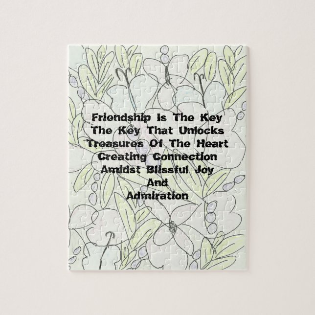 Friendship Is The Key    Jigsaw Puzzle (Vertical)