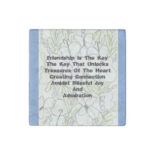 Friendship Is The Key Stone Magnet