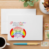 Friendship is the rainbow BFF Saying Design Envelope (Desk)