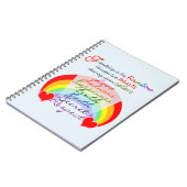 Friendship is the rainbow BFF Saying Design Notebook (Left Side)