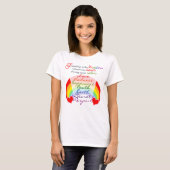 Friendship is the rainbow BFF Saying Design T-Shirt (Front Full)