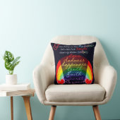 Friendship is the rainbow BFF Saying Design Throw Pillow (Chair)