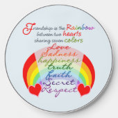 Friendship is the rainbow BFF Wireless Charger (Front)