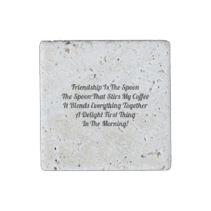 Friendship Is The Spoon Stone Magnet