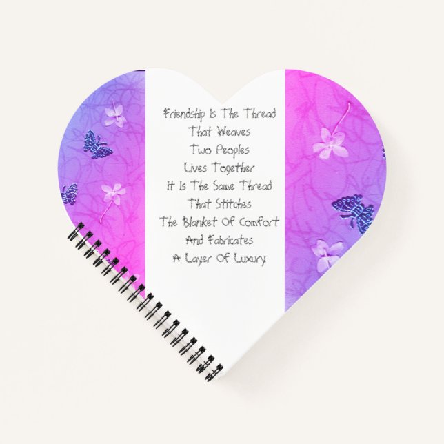Friendship Is The Thread Notebook (Front)