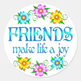 Friendship Joy Classic Round Sticker