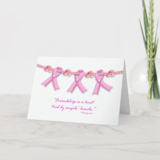 Friendship Knots Against Breast Cancer, Get Well Card