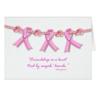 Friendship Knots Against Breast Cancer, Get Well Card