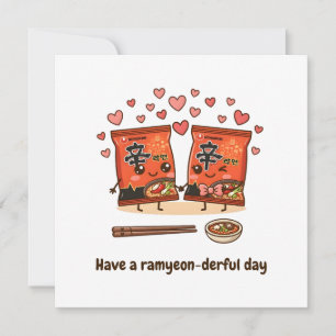 Friendship Korean Shin Ramyeon Greeting Card
