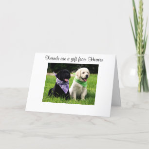 Friendship Labrador Retriever Puppies Card