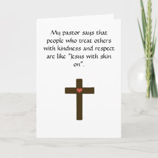 Friendship Letterpress Thank You Card