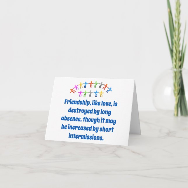 Friendship Like Love Is Destroyed - Friendship Quo Card (Front)