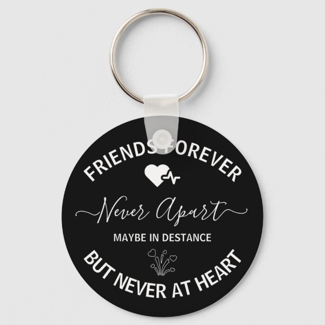 Friendship Long Distance Friendship Gift Best  Keychain (Front)