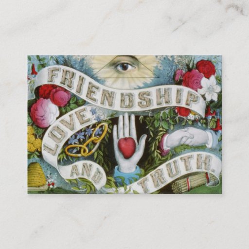 Customizable friendship Love and truth Business Cards