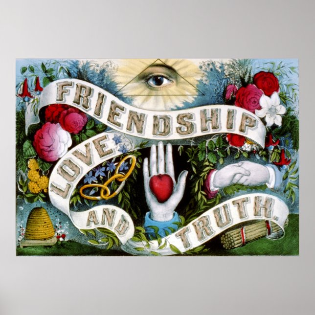 Friendship Love and Truth Poster (Front)