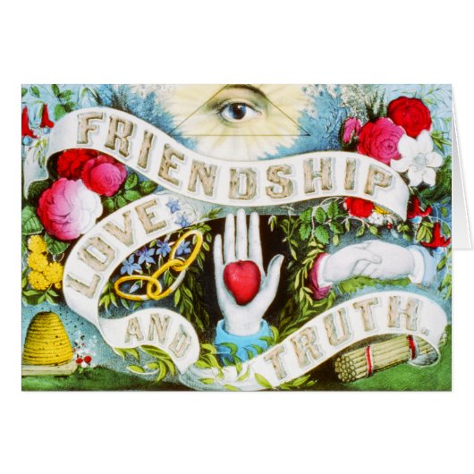 Friendship Love and Truth - Vintage Art (Front Horizontal)