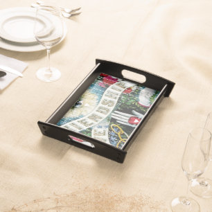 Friendship Love Roses Wedding Serving Tray