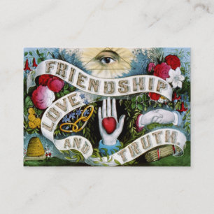 Friendship Love Truth Calling Card