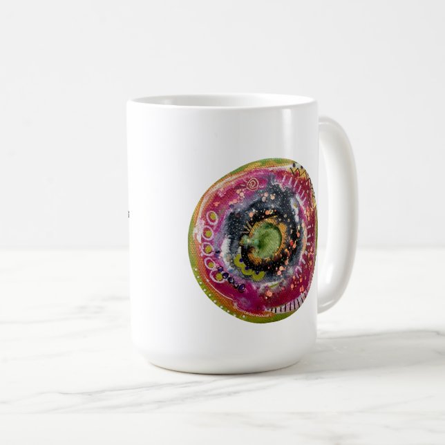 Friendship Mantra Mug with Prayer Portal (Front Right)