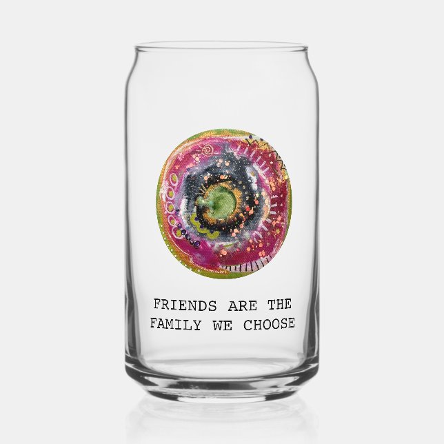 Friendship Mantra with Prayer Portal Can Glass (Back)