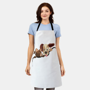 Friendship Of Cat And Dog Apron