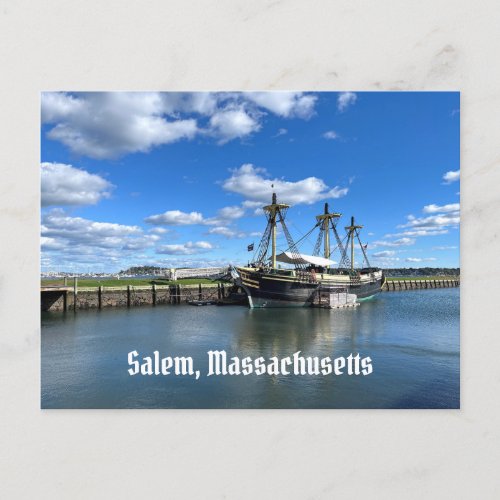 Friendship of Salem ship in Salem Massachusetts Postcard