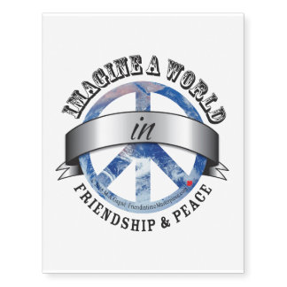Friendship & Peace Temporary Tattoos