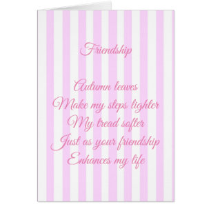 Friendship Personalised Cards