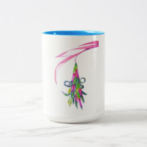 Friendship Plant Blue 15 oz Two-Tone Mug (1 of 4)